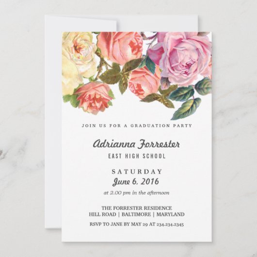  schoonheidsprijs van Rozen Kaart (Voorkant)