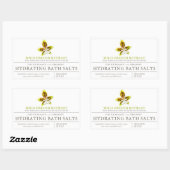 Schoonheidsproduct groene orchidee waterverf kunst rechthoekige sticker (Vel)