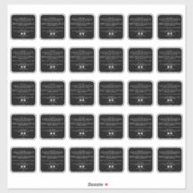 Schoonheidsproduct Ingrediënten 2 inch Sticker 30x