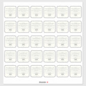 Schoonheidsproduct Ingrediënten 2 inch Sticker 30x (Vel)