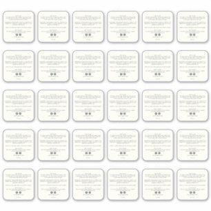 Schoonheidsproduct Ingrediënten 5 cm Sticker 30x