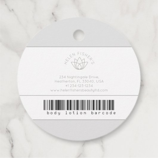 Schoonheidsproduct ingrediënten mono lotus label (Achterkant)