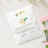 Schoonheidsproduct plumeria frangipani spierweken bedankzakje (Gezegeld)