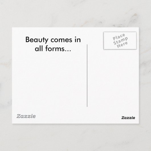 Schoonheidsproducten Briefkaart (Achterkant)