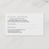 Schoonheidsproducten distributeur gouden lippen do aanbevelingskaartje (Achterkant)