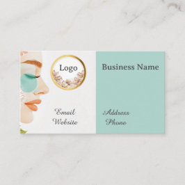 Schoonheidssalon Aangepaste QR code professioneel Visitekaartje