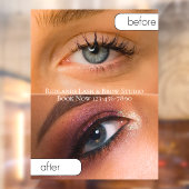 Schoonheidssalon aanpassen voor na wimper make-up raamsticker (Vel 2)