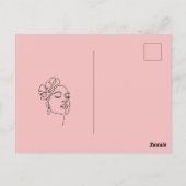 Schoonheidssalon bedankkaart briefkaart (Achterkant)