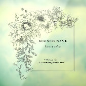 Schoonheidssalon Bedrijfsnaam Aesthetische Bloemgr Raamsticker (Vel 3)