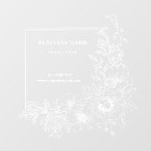 Schoonheidssalon Bedrijfsnaam Aesthetische Bloemgr Raamsticker (Vel)