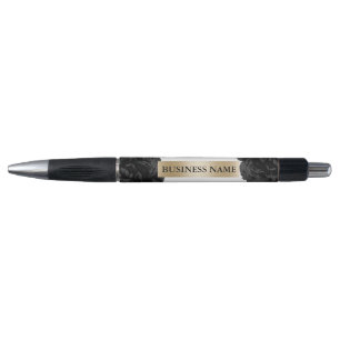Schoonheidssalon Black Floral Gold Label Promotie Pen