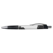 Schoonheidssalon Black Floral Gold Label Promotie Pen (Bovenkant)