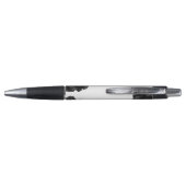 Schoonheidssalon Black Floral Gold Label Promotie Pen (Achterkant)