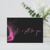 Schoonheidssalon Black Neon Roze Set Bedrag Cadeau (Staand voorkant)