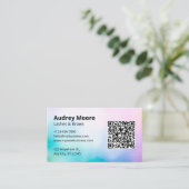 Schoonheidssalon Branding Wimper Visitekaartje (Staand voorkant)