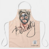 Schoonheidssalon Business Logo Schort (Voorkant)