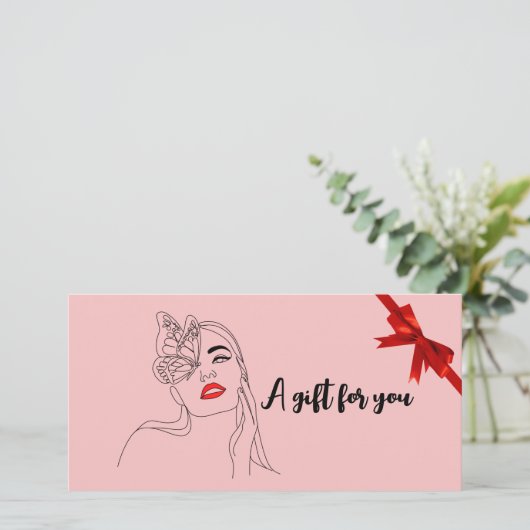 Schoonheidssalon cadeaubonnen (Staand voorkant)