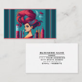Schoonheidssalon Cosmetics Haarstylist Supplies Sh Visitekaartje (Voorkant / Achterkant)