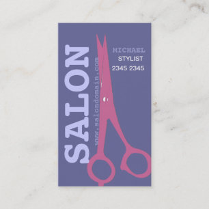 Schoonheidssalon Elegance Moderne Schaar Afsprakenkaartje