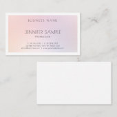 Schoonheidssalon Elegante Make-up Artiest Professi Visitekaartje (Voorkant / Achterkant)