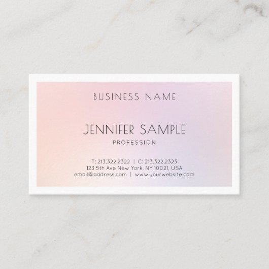 Schoonheidssalon Elegante Make-up Artiest Professi Visitekaartje (Voorkant)