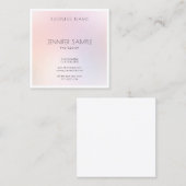 Schoonheidssalon Elegante Moderne Elegante Duideli Vierkante Visitekaartje (Voorkant / Achterkant)