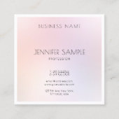 Schoonheidssalon Elegante Moderne Elegante Duideli Vierkante Visitekaartje (Voorkant)