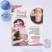 Schoonheidssalon en Spa Professionele Promotie Flyer (Enkel)