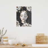 Schoonheidssalon Gezichtsspier Anatomie Decor Poster (Keuken)