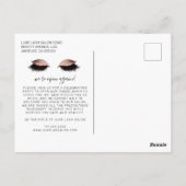 Schoonheidssalon Gold Glitter Heropening COVID19 Briefkaart (Achterkant)