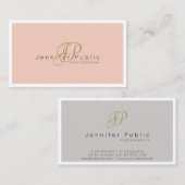 Schoonheidssalon Haar Stylist Fotograaf Zijde Luxe Visitekaartje (Voorkant / Achterkant)