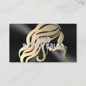 Schoonheidssalon Haar Stylist Geborsteld Zwart + G Visitekaartje (Achterkant)