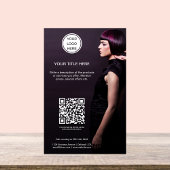 Schoonheidssalon Haar Stylist l Business Logo QR C Flyer
