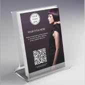 Schoonheidssalon Haar Stylist l Business Logo QR C Flyer