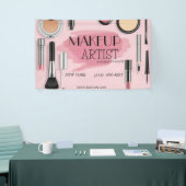 schoonheidssalon haarstijl schaar visagist modern spandoek (Beurs)