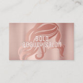 Schoonheidssalon Haarstylist Geborsteld Roos Goud  Visitekaartje (Achterkant)