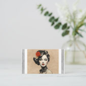  schoonheidssalon Haarstylist Salon Cosmetics Visitekaartje (Staand voorkant)