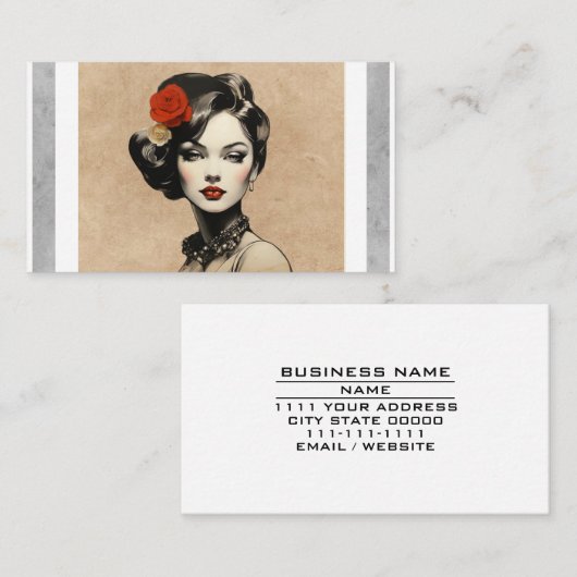  schoonheidssalon Haarstylist Salon Cosmetics Visitekaartje (Voorkant / Achterkant)