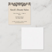 Schoonheidssalon | Haarstylist Vierkante Visitekaartje (Voorkant / Achterkant)