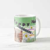 Schoonheidssalon HAPPY NAILS Cust. Tekst koffie Mo Koffiemok (Voorkant rechts)