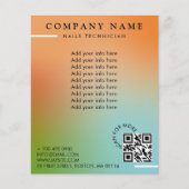 Schoonheidssalon Holografische Gradiënt Flyer (Voorkant)