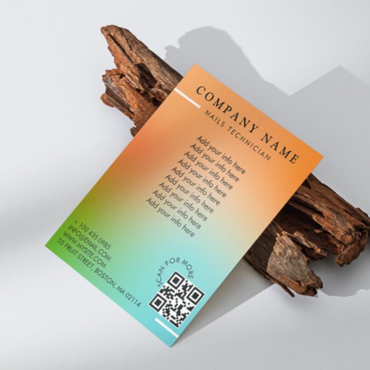 Schoonheidssalon Holografische Gradiënt Flyer