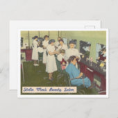  schoonheidssalon jaren 1940 briefkaart (Voorkant / Achterkant)