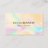  schoonheidssalon Kaart met wimpers en glamour Visitekaartje (Voorkant)