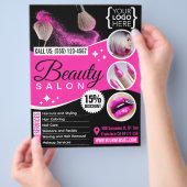Schoonheidssalon / Kapper / Kapsalon Flyer (Hand)