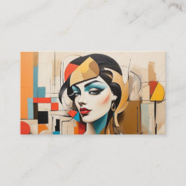 Schoonheidssalon Kapsalon Cosmetica Cubisme Visitekaartje