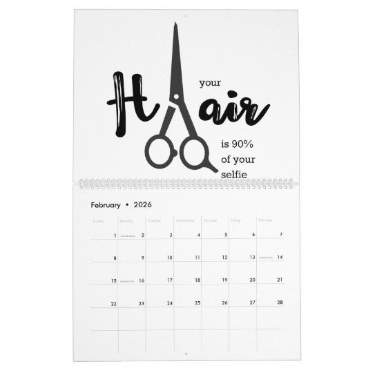 Schoonheidssalon Kapsalon Haarstylist Kalender (Feb 2026)