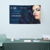 schoonheidssalon kapsel schaar kapper modern spandoek (Beurs)