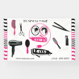 schoonheidssalon kapsel schaar kapper modern spandoek