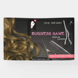 schoonheidssalon kapsel schaar kapper modern spandoek